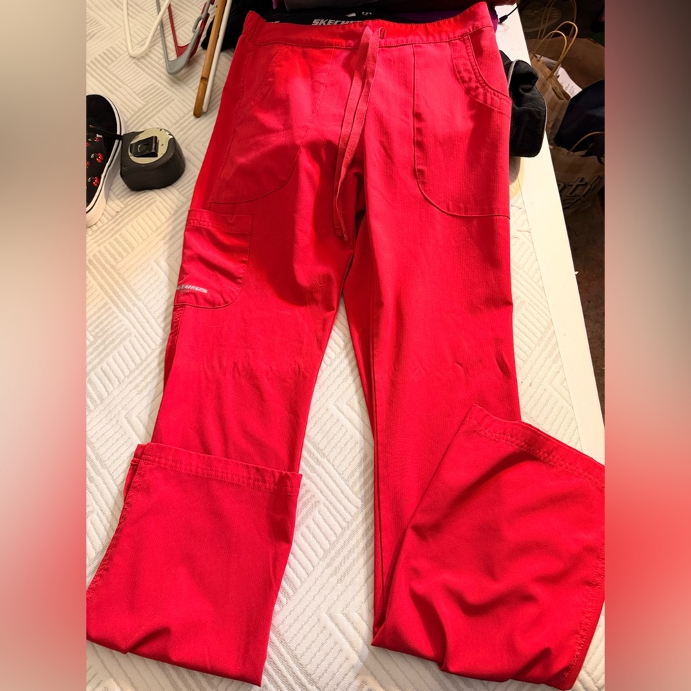Skechers Red scrub pants